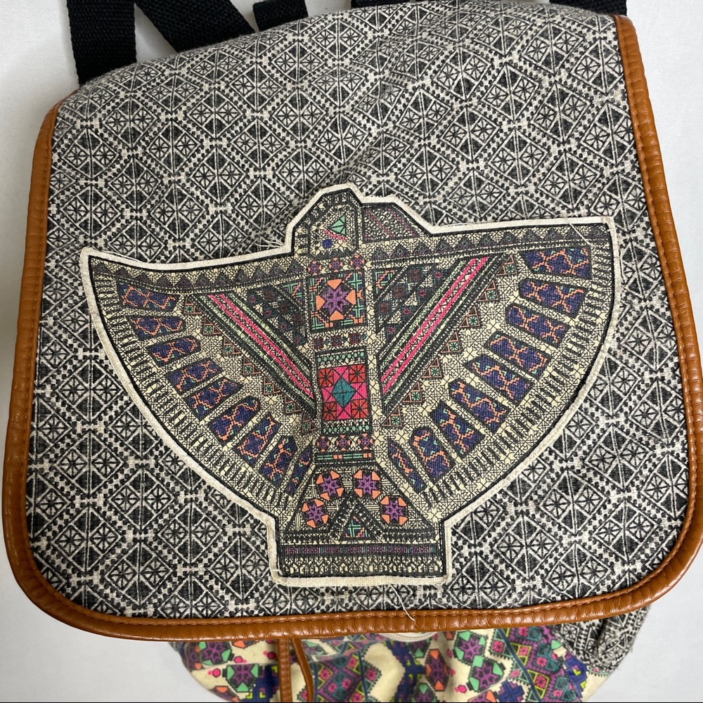 Mossimo tribal all over print back pack bag - Picture 5 of 5